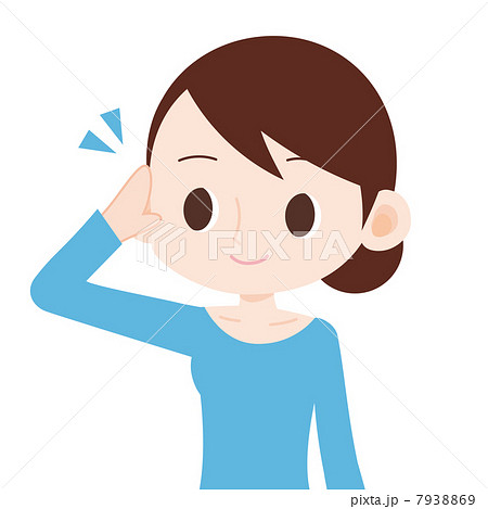 女性 上半身 敬礼  7938869