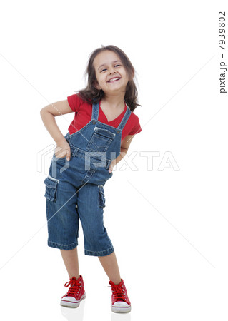 Cheerful girl over white background 7939802