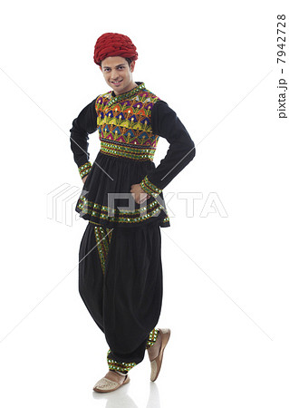 Portrait of a male dandiya dancer 7942728