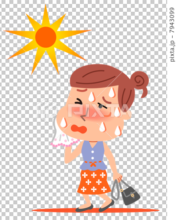 熱中症 女性 イラスト 熱中症 女性 イラスト 7943099
