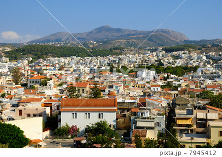 View on city of Rethymno, Crete, Greece 7945412