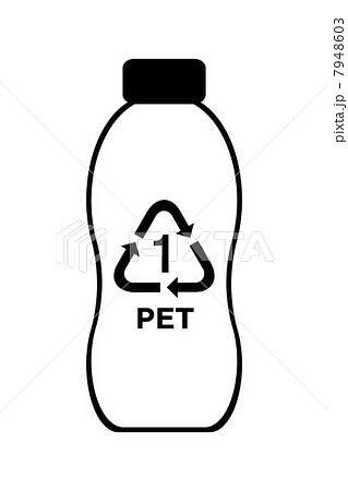 ペットボトルのリサイクルのイラスト素材