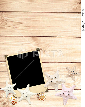 Old photo and starfishes Old photo and starfishes 7948608