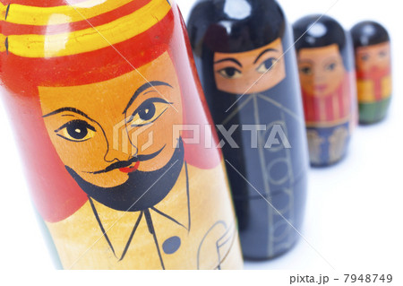 Arab Man Woman Children Family Nesting Dolls 7948749