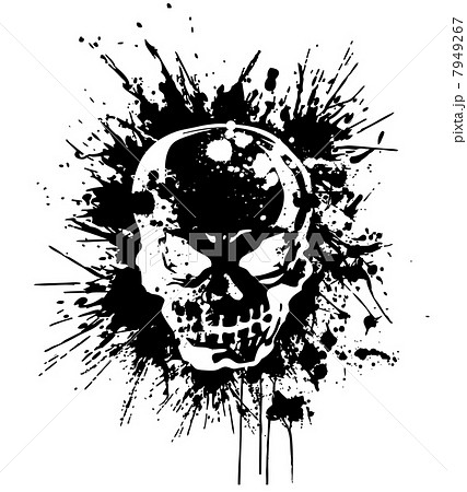 Skull Splatter Stock Illustration