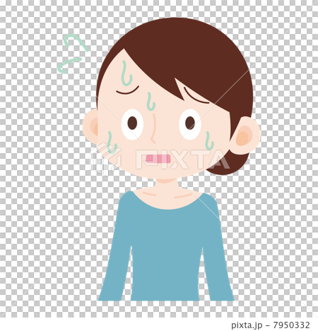 Female upper body cold sweat 7950332