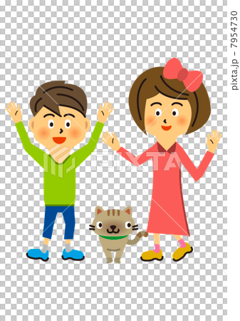 Cats and smiling children 7954730
