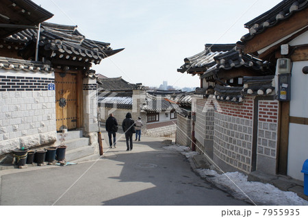 韓国　ソウル　北村韓屋村 7955935
