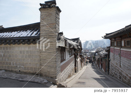 韓国　ソウル　北村韓屋村 7955937