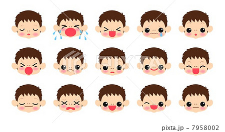 男の子の表情アイコン 7958002