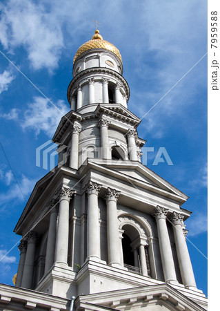 Belfry of the Assumption Cathedral in Kharkiv, Ukraine 7959588