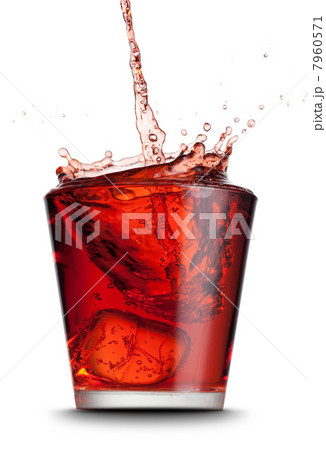 beverage poured into glass beverage poured into glass 7960571