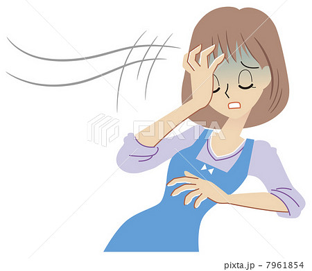 めまいを起こす女性 7961854