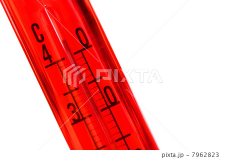 猛暑のイメージ ４０℃を振り切った温度計 7962823