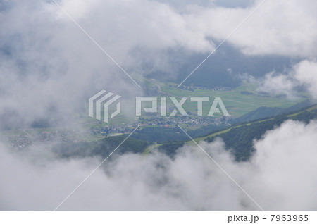 八方池山荘より見る白馬村 7963965