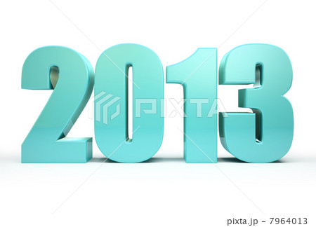 2013 year isolated on the black background illustration 7964013
