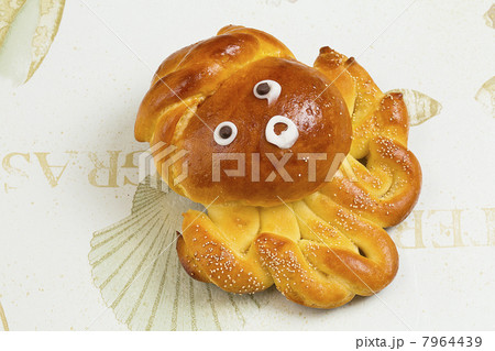 たこのシルエットのパン 7964439
