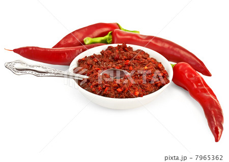 Tabasco with fresh hot pepper 7965362