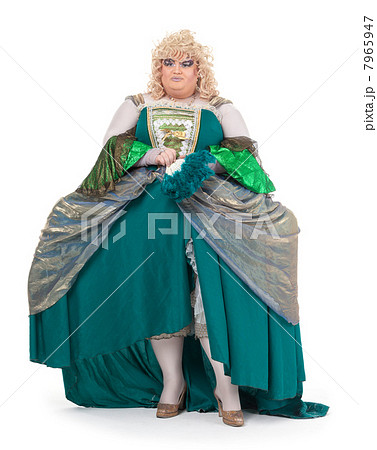 Drag queen in vintage dress 7965947