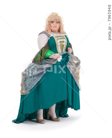 Drag queen in vintage dress 7965948