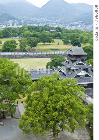 熊本城天守閣からの二の丸広場 熊本城天守閣からの二の丸広場 7966909