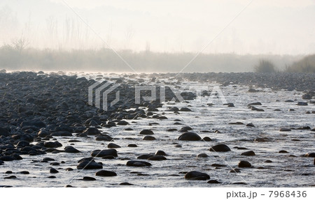 River flowing on rocks. River flowing on rocks. 7968436