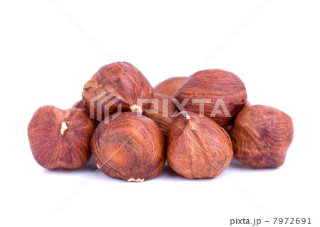 Close-up shot of some hazelnuts 7972691