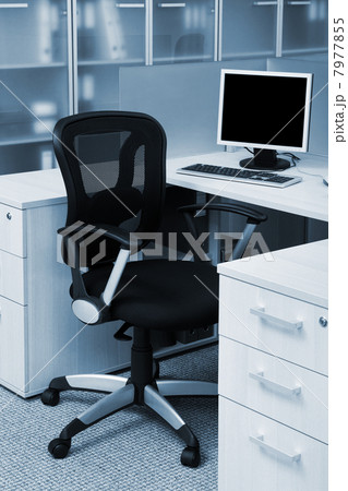 computer on a desk computer on a desk 7977855