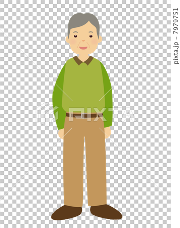 Energetic middle-aged man - Stock Illustration [7979751] - PIXTA