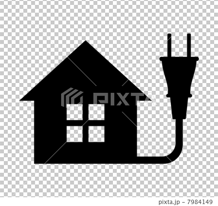 住宅と繋がるプラグ 7984149