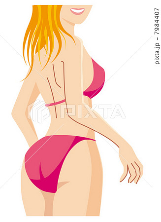 水着の女性のイラスト素材 [7984407] - PIXTA