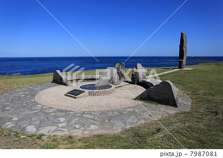 男鹿半島の最北端　入道崎　北緯40度線モニュメント 7987081