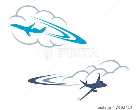 Airlanes in sky 7992414