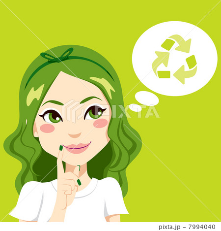 Girl Thinking Green 7994040