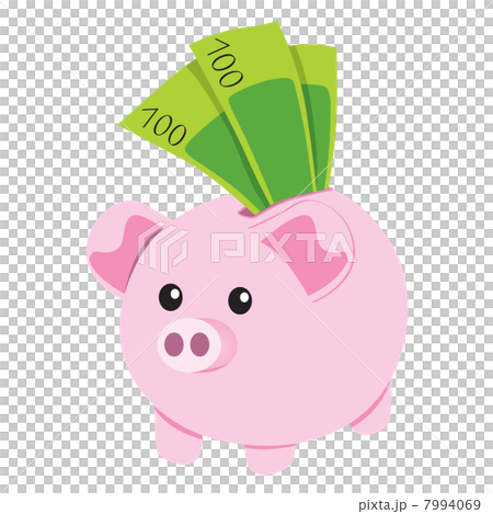 Piggy Bank and Notes 7994069