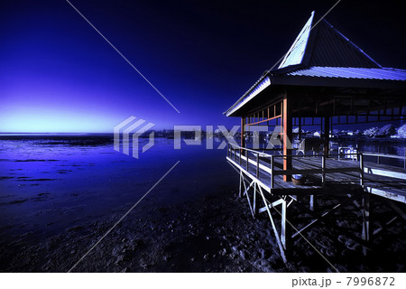 View of wooden pier at beach 7996872