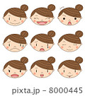 女性の表情 8000445