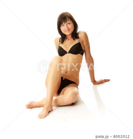 Beautiful female body in black lingerie Beautiful female body in black lingerie 8002012