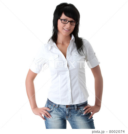 Portrait of a young happy woman Portrait of a young happy woman 8002074