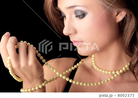 Woman with a pearl necklace Woman with a pearl necklace 8002375