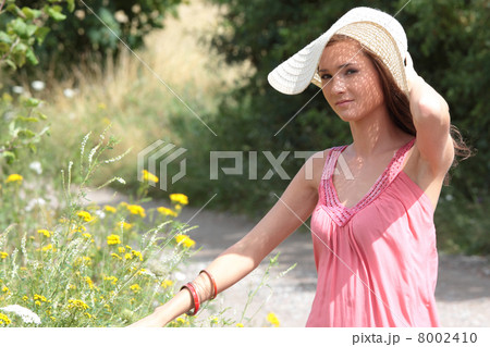 A beautiful girl in the country 8002410