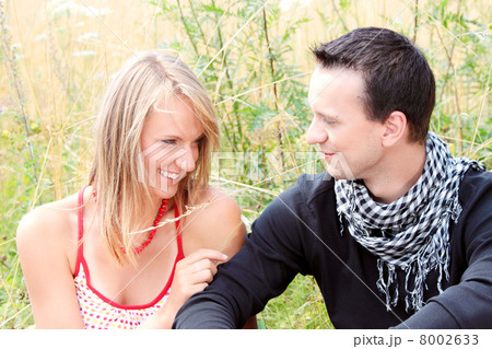 couple in grain field couple in grain field 8002633