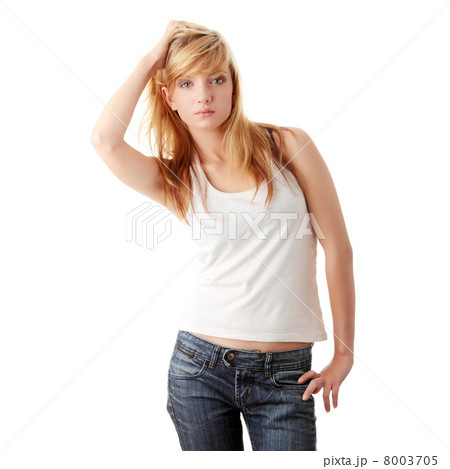 Young beautiful blond teen girl 8003705