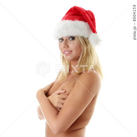 Woman in santa hat 8004159