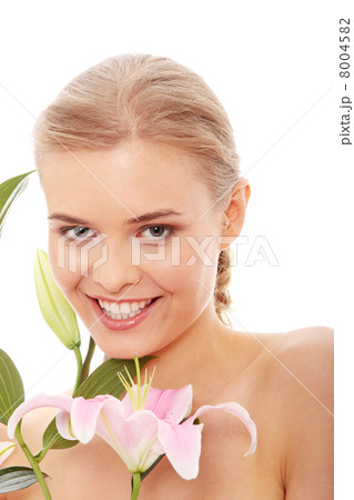 Portrait of the attractive girl without a make-up Portrait of the attractive girl without a make-up 8004582