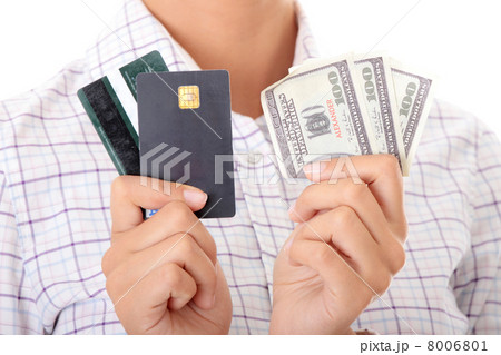 Credit card and cash 8006801