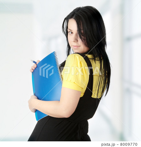 Young corpulency student woman 8009770