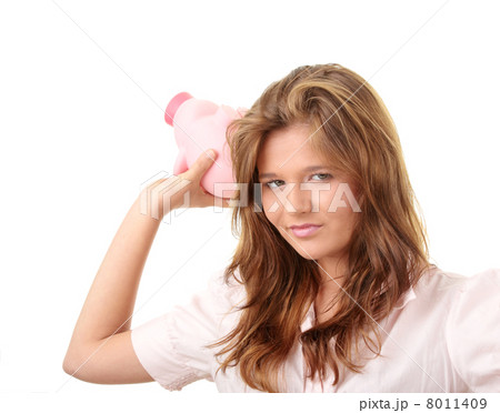 Woman and piggy bank Woman and piggy bank 8011409