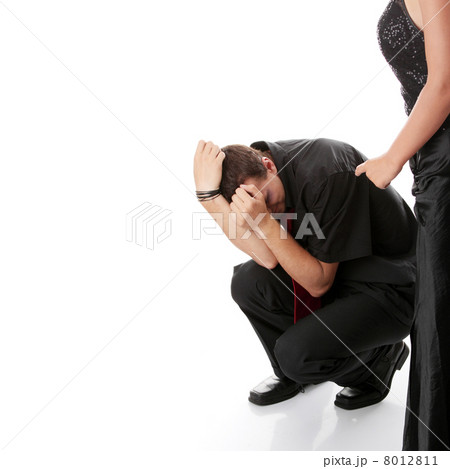 Man and woman conflict. 8012811