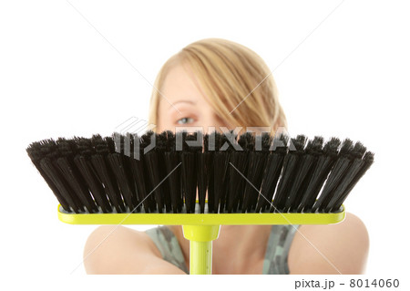 Cute maid woman cleaner 8014060